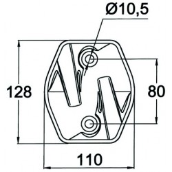 ANCRAGE INTERMEDIAIRE INOX