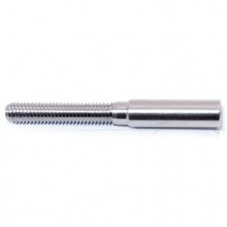 Embout à Sertir Manuel Câble Ø 5 mm Terminaison Filetée DROITE M6 inox A4