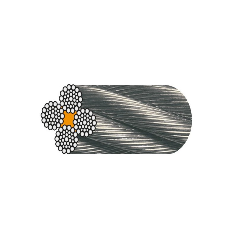 CÂBLE GALVANISÉ pour APPAREILS TIREURS - 4 x 36 fils