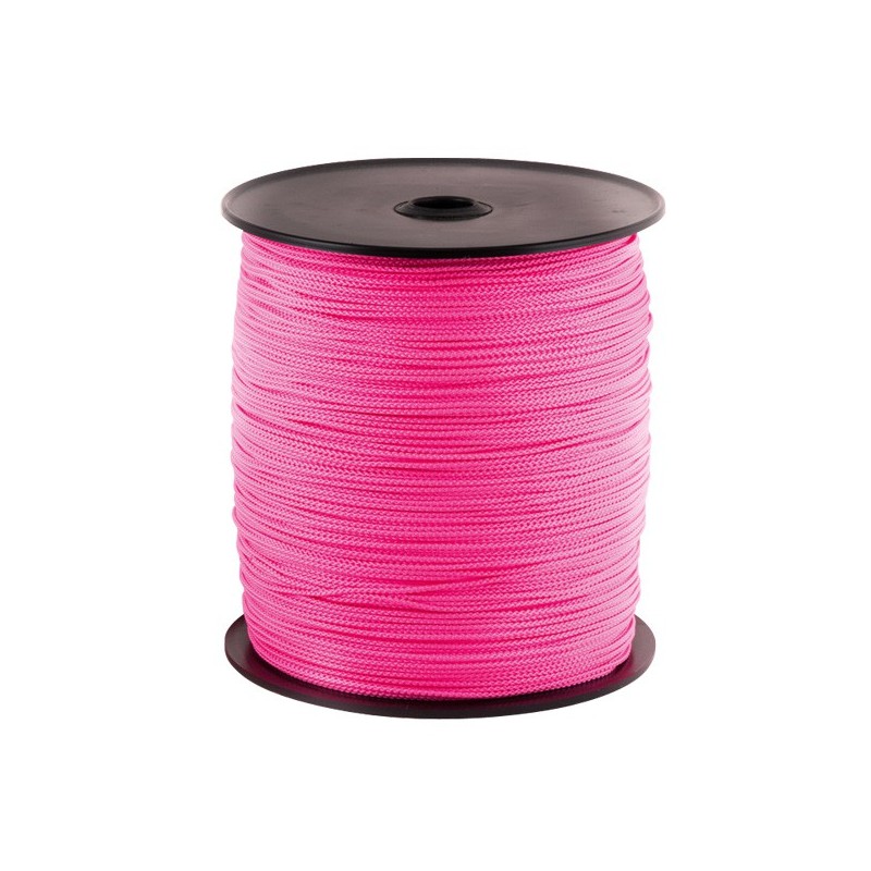 CORDAGE POLYPROPYLÈNE TRESSÉ FLUO (DRISSE) en bobine CORDAGE POLYPROPYLÈNE TRESSÉ FLUO (DRISSE) en bobine