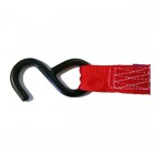 SANGLE D'ARRIMAGE EXTERIEUR POLYESTER - Tendeur à cliquet et Crochet "esse" noir
