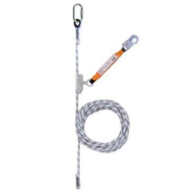 STOP-CHÛTE à corde avec absorbeur - Norme EN 353-2