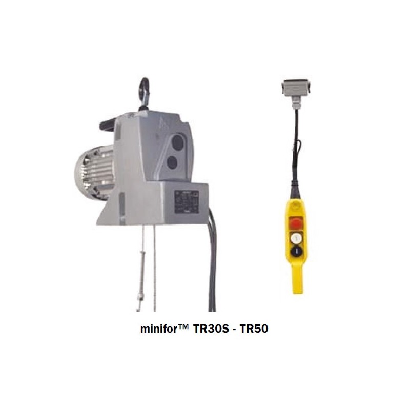 Minifor Standard (câble en sus) TR10 / TR30 / TR30S / TR50 (commande par boite à bouton filaire 2,5m HT, incluse) Minifor Standard (câble en sus) TR10 / TR30 / TR30S / TR50 (commande par boite à bouton filaire 2,5m HT, incluse)