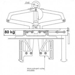 PINCE DEPILAGE DE COURONNE CMU 80 KG