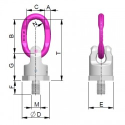 PP-B PowerPoint® Ring connection, metric thread