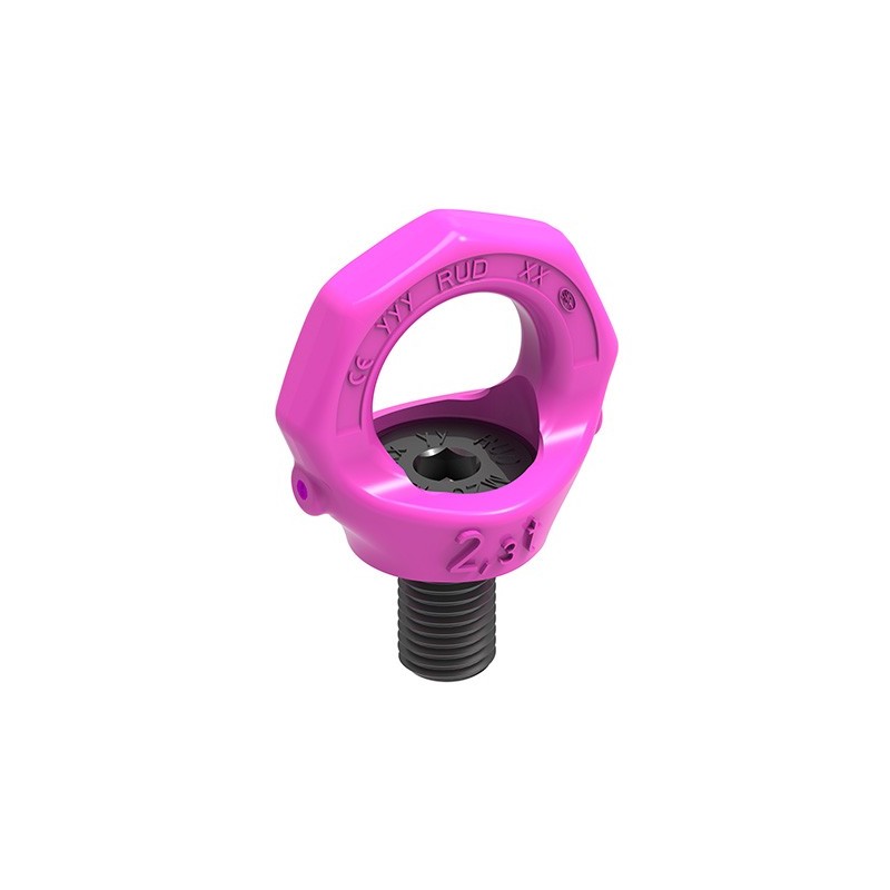 RUD 1-1/2 Swivel Eye Bolt - StarPoint - Pink Hoist Ring - Slings