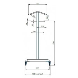 PORTIQUE RANGEMENT ELINGUES CAPACITE 500 KG