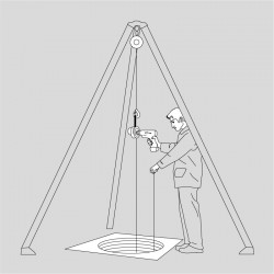 Mini-TREUIL portatif " PULLEY-MAN "