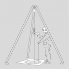 Mini-TREUIL portatif " PULLEY-MAN "