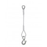 ÉLINGUE CORDAGE POLYPROPYLÈNE " Épissée main " - 1 boucle cossée + 1 crochet de puisatier