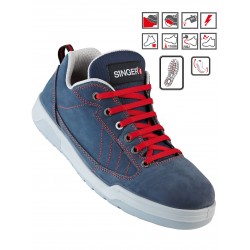 BASKET BLEU NUBUCK S3