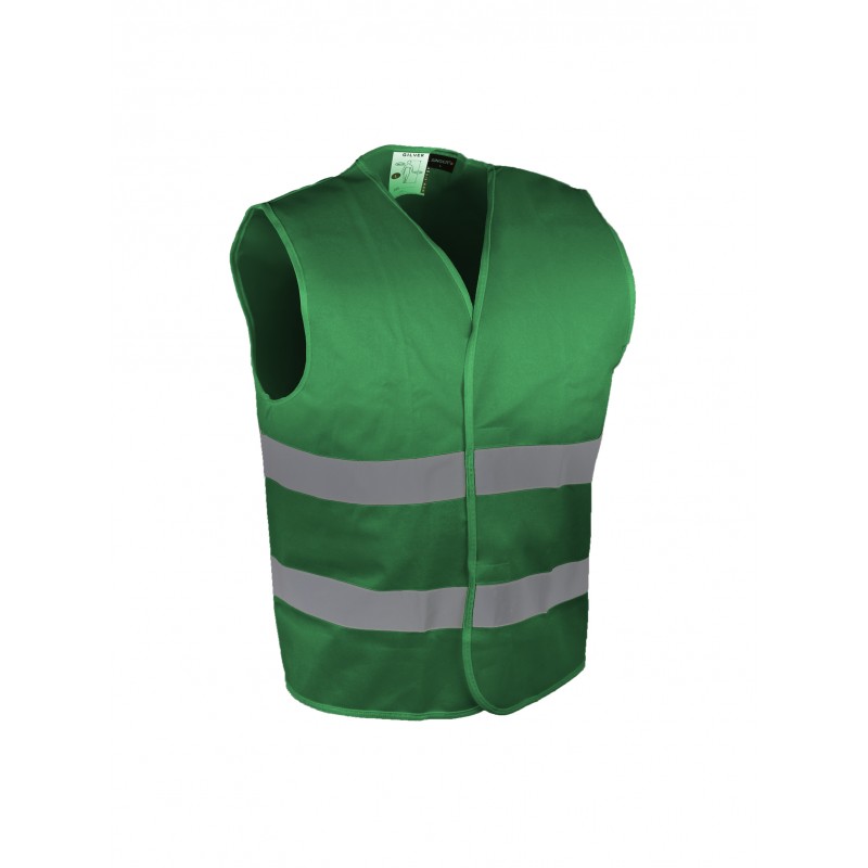 gilet hv vert