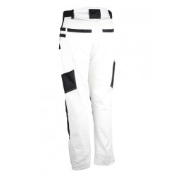 PANTALON BLANC COTON/ELASTHANNE