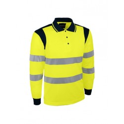 POLO HAUTE VISIBILITE MANCHES LONGUES