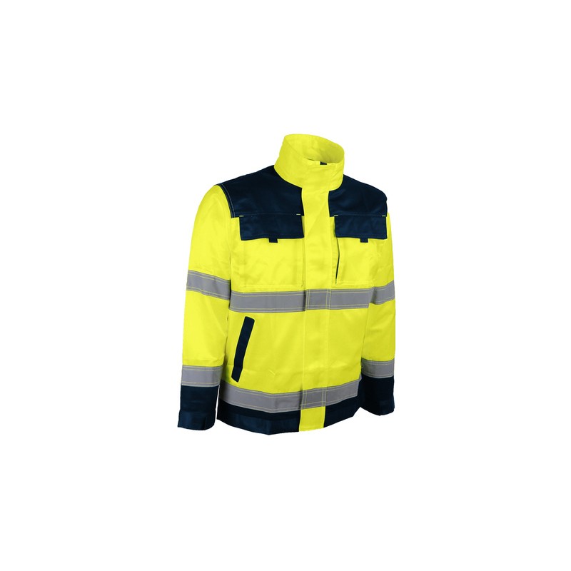 VESTE HV JAUNE POLY COTON