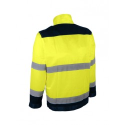 VESTE HV JAUNE POLY COTON