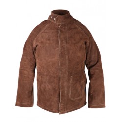 VESTE CUIR MARRON