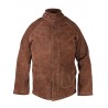 VESTE CUIR MARRON