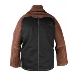 VESTE CUIR MARRON