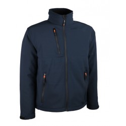 VESTE SOFTSHELL BLEU 