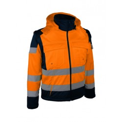 VESTE COUPE VENT ORANGE FLUO S