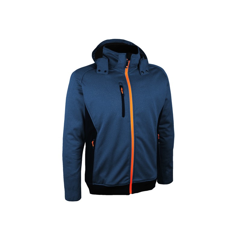 VESTE SOFTSHELL BLEU 