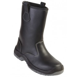 BOTTE CUIR FOURREE S3 NOIR