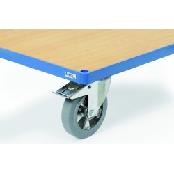 Roues à bandage caoutchouc élastique bleu gris - 12855 - FETRA