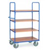 Chariot haut 4 plateaux, 2 ridelles ouvertes - 8303 - FETRA