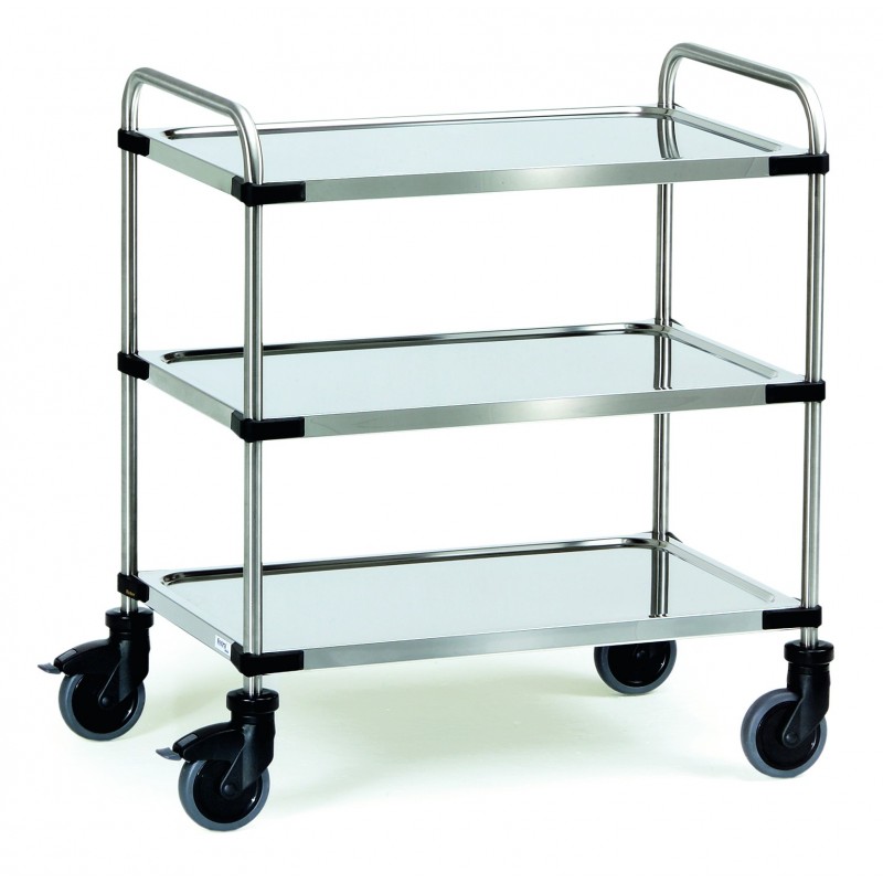 Chariot inox 3 plateaux - 5013 - FETRA