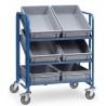 Servante pour bacs avec bacs, 3 plateaux - 2392 - FETRA