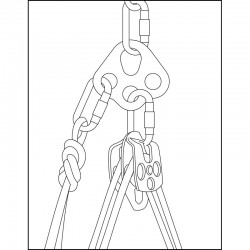 Multiplicateur d'amarrages 3 trous - KRATOS SAFETY