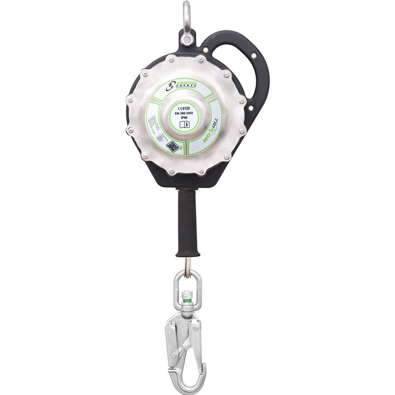 TRITON câble Inox, antichute à rappel automatique étanche, lg. 10 m - KRATOS SAFETY