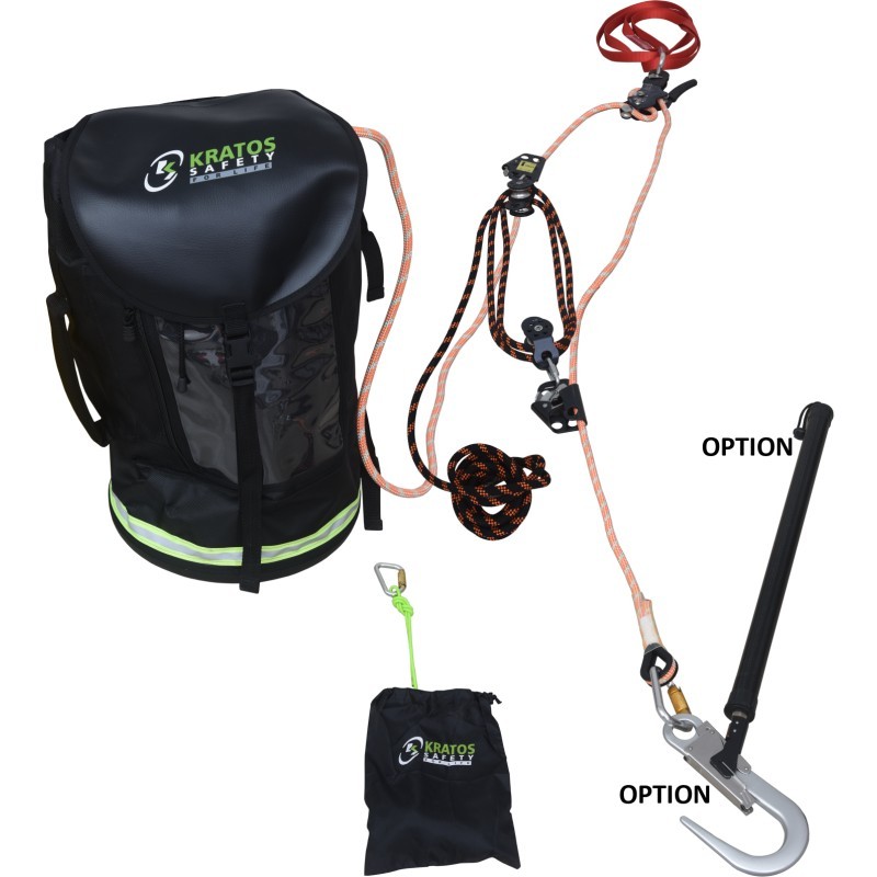 Kit universel d'évacuation manuelle 20 m - KRATOS SAFETY