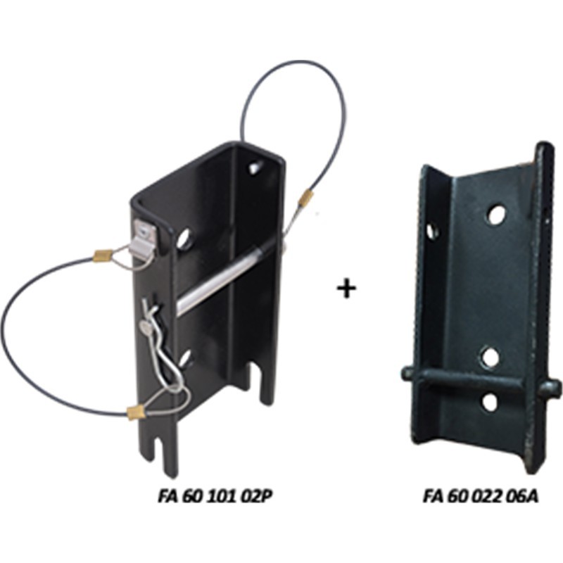 Ensemble de platines universelles pour fixation du treuil de travail et de sauvetage sur le MultiSafeWay - KRATOS SAFETY