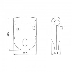 Navette ouvrable pour ligne de vie horizontale câble KS-Line (KS 4000) - KRATOS SAFETY