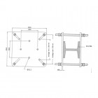 Plaque de fixation par bridage par contre-platine pour ligne de vie horizontale câble KS-Line (KS 4000) - KRATOS SAFETY