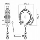 Antichute à rappel automatique avec câble acier galvanisé Lg 20 m avec treuil de sauvetage intégré - KRATOS SAFETY