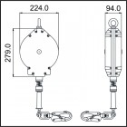 OLYMPE, Antichute à rappel automatique avec carter aluminium et câble acier galvanisé, 20 m - KRATOS SAFETY