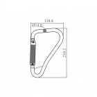 Crochet acier à verrouillage automatique 1/4 de tour - KRATOS SAFETY