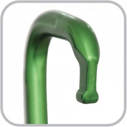 Mousqueton aluminium vert à verrouillage à vis - type Keylock - KRATOS SAFETY