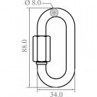 Maillon rapide ovale - KRATOS SAFETY