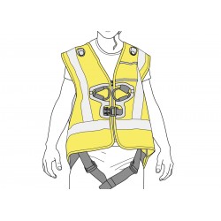 Gilet HI-VIZ pour harnais NEWTON