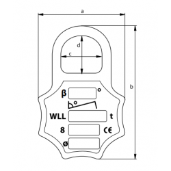 Plaquette ID forgée pour GR80 Green Pin®