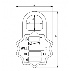 Plaquette ID forgée pour GR100 Green Pin®