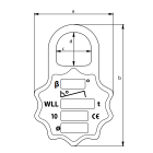 Plaquette ID forgée pour GR100 Green Pin®
