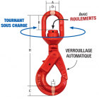 Crochet à Touret Tournant sous Charge – Réf. 5159