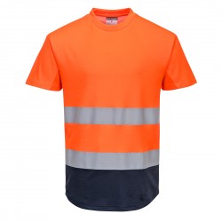 Tee-shirt Mesh bicolore