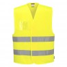 Gilet HV avec porte-badge double entrée