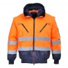 Blouson pilote 3 en 1 haute visibilité